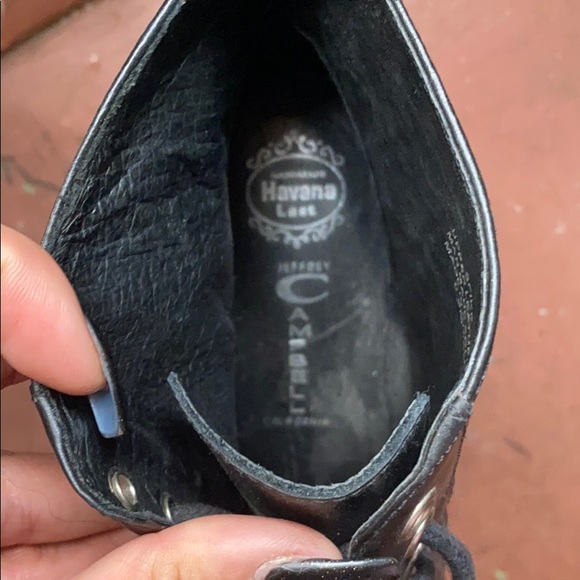 Jeffrey Campbell Black Leather Litas w/ Spikes - Picture 5 of 6